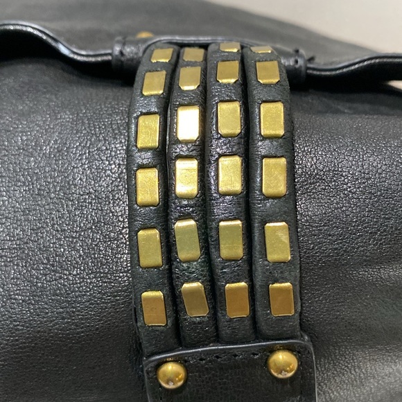 KOOBA “Hailey” Black Leather Satchel/ Shoulder Bag - Picture 11 of 14